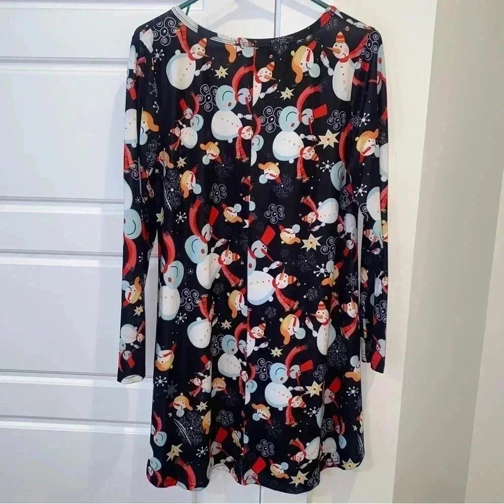 APHRATTI Snowman Dress Size L Like New ❤️ - Picture 3 of 7
